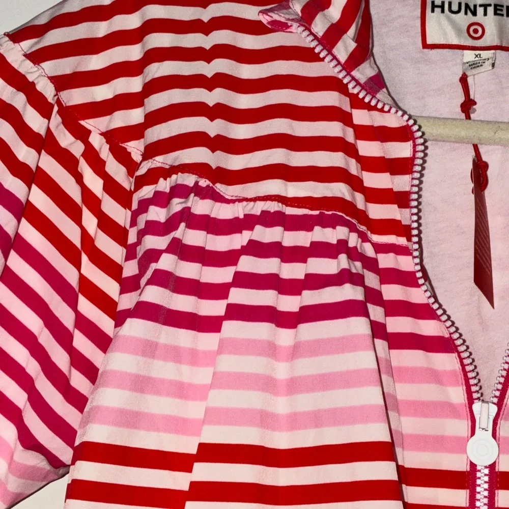 NWT‎ Girls Hunter Striped Jacket in Red and Pink Sz 14/16 (L)